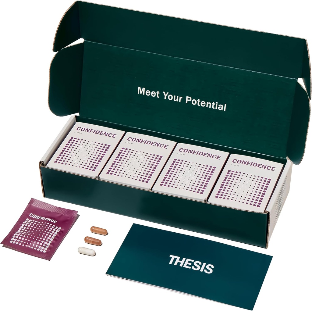 Αυτοπεποίθηση - Nootropic Brain Support Supplement - Soothe Nerves & Προάγει Συναισθηματικό Well-Being - Ashwagandha, Saffron, L-Theanine & More - 24 Υπηρεσίες - 1 Μήνα Προμήθεια