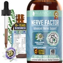 Rejuvica Health NerveFactor - Advanced Nerve Support Supplement - Υγρή Παράδοση για Καλύτερη Απορρόφηση - Acetyl-L-Carnitine, Alpha Lipoic Acid, Vitamin B12, Folic Acid, White Willow Bark & More!