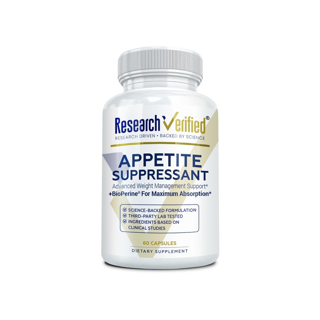 Έρευνα Verfied Appetite Καταπιεστικό - Curb Cravings, Reach Satity, Boost Μεταβολισμός - 60 Κάψουλες - Συσκευασία του 1