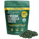 On Target Living Organic Spirulina Chlorella | Supergreens | USDA Organic | 1000 Tablets - 250 G (8.8 oz) | Vegan | Immune Support | Alkalyzing | Nutrient Dense | Protein Dense