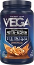 Vega Sport Vegan Protein Powder + Recovery - 30g φυτικής πρωτεΐνης ανά υπηρεσία, φυστικοβούτυρο, 19 υπηρεσίες, 5g BCAAs, Probiotics, NSF Certified, For Shakes & Smoothies, 1,8lbs (Packaging May Vary)