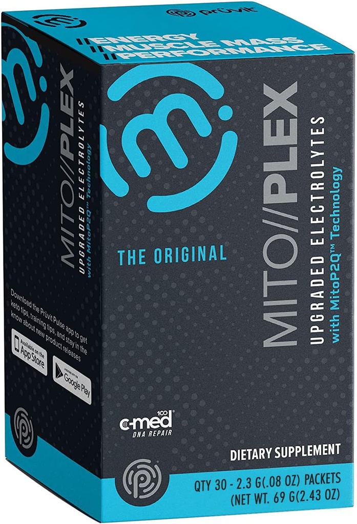 Pruvit MITO//PLEX® Upgraded Electrolytes with MitoP2Q Technology – MITO//PLEX® Supplement with Pure Therapeutic Ketones for Bones Growth, Energy Boost, and Immune System