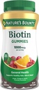 Βότανο της φύσης Biotin Gummy, συμπλήρωμα βιταμίνης, υποστηρίζει υγιή μαλλιά, δέρμα, και νύχια, φρούτα αρωματισμένα Gummies, 1000 mcg, 110 Count