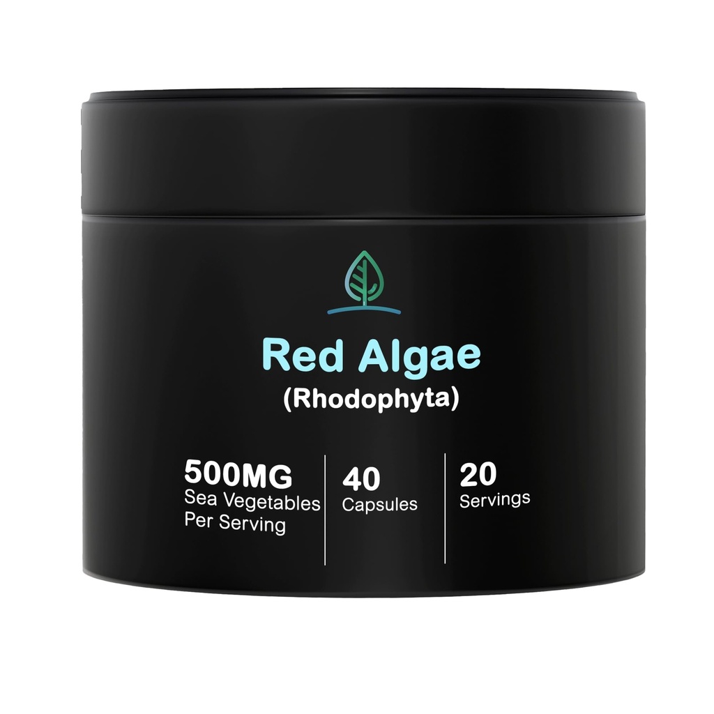 Holistic Bin Red Marine Algae Κάψουλες Gigartina και Dumontiacea Red Algae Συμπληρώματα 