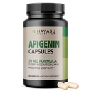 Apigenin Capses 50mg - 60 Count, Vegan, Non-GMO, Sleep & Cognative support Supplement - Χαμομήλι Flavonoid για χαλάρωση, Prostate Health, Melatonin-free, Liposomal Formula για ενισχυμένη απορρόφηση