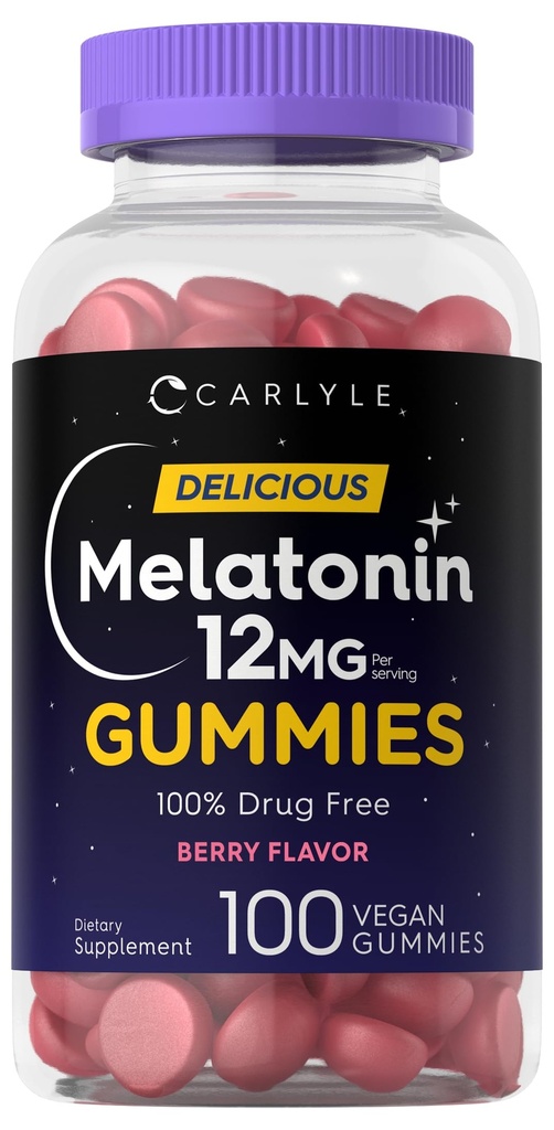 Carlyle Melatonin Gummies 12mg 