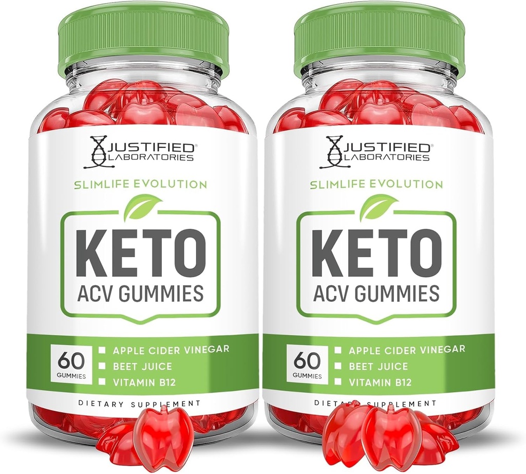 Αιτιολογημένα Εργαστήρια (2 Pack Slimlife Evolution Keto ACV Gummies Slim Life1000MG Μηλίτης μηλίτη (μηλίτης)