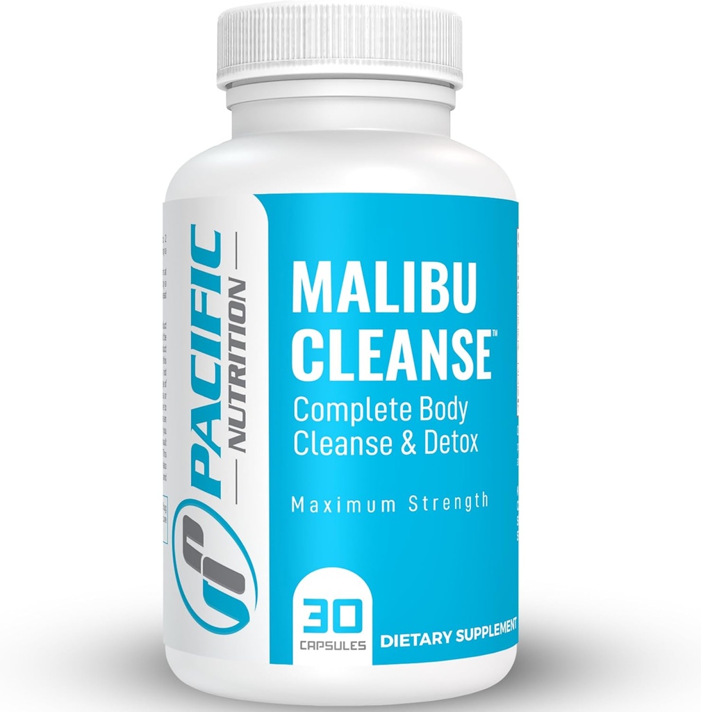 Malibu Cleanse - 15 ημέρα καθαρισμού - Gut και Colon Υποστήριξη - Advanced Gut Cleanse Detox για άνδρες και γυναίκες Cascara Sagrada Bark, Aloe Vera, Psyllium Husk, Pro-Biotics - Made in USA