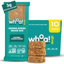 Whoa Dough Βρώσιμα Μπαρ Cookie Dough - Πιστοποιημένα Μη ΓΤΟ, Kosher και Gluten Free Bars - Healthy Snack Foods - Φυτικά Snacks Με βάση τα πραγματικά συστατικά - Πλιγούρι μπισκότου - 10 Pack