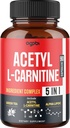 Acetyl L-καρνιτίνη συμπλήρωμα - 2600mg 3 Μήνες - Αναμειγνύεται με Alpha Lipoic Acid, Πράσινο Τσάι, Πράσινο Coffee Bean & Raspberry Ketones - Memory & Brain Health Support, Non-GMO - 90 Vegan Capsles