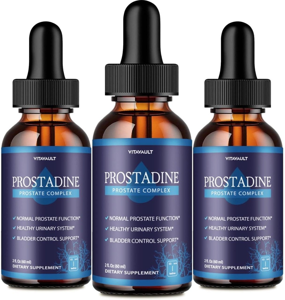 Prostadine, Potent Prostate Support Liquid Drops, Highly-Rated Prostadine for Overall Prostate Wellness, Easy-to-Use Dropper Form (3 Pack)