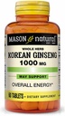 Mason Βιταμίνες Mason Korean Ginseng 1000mg δισκία