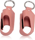 HURRISE 2pcs Asthma Inhaler Holder, Inhaler Holder Keychain, Φορητή Προστατευτική Θήκη PU με Carabiner Clip - Versatile Χρήση, Κομψό και Σχεδιασμός για Ταξίδια