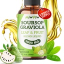 Soursop Liquid Drop 4 Fl oz για υποστήριξη & αναγέννηση κυττάρων, ανοσοενίσχυση, χαλάρωση, συκώτι και ύπνο, bitters Soursop Liquid, βοτανική καλοσύνη, ζάχαρη / χωρίς γλουτένη, φυσική γεύση