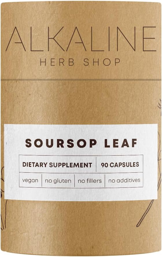 Alkaline Herb Shop Soursop Leaf Συμπλήρωμα 90 Καψουλών