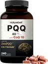 NatureBell PQQ 40mg ανά υπηρεσία με CoQ10, 240 κάψουλες 