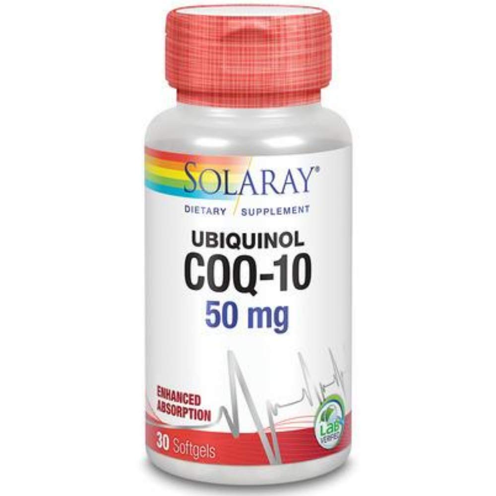 SOLARAY CoQ10, Ουμπικινόλη, Softgel (Btl-Plastic) 50mg 