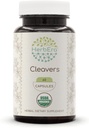 HerbEra Cleavers 60 Capsules, 400 mg, USDA Organic Cleavers (Galium aparine) Dried herb (60 Capsules)