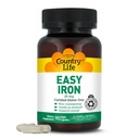 Country Life Easy Iron 25mg Κάψουλες - Απαλό Ferrochel - Vegan συμπλήρωμα βιταμίνης για γυναίκες και άνδρες - Υποστηρίζει την ενέργεια του σώματος