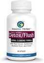 Amazing Herbs Detox/Flush Καθαριστικό Αίματος - Όλα τα φυσικά αποτοξινωτικά συμπλήρωμα Made with 7 Powerful Cleansing & Purifying Agents - 60 Count