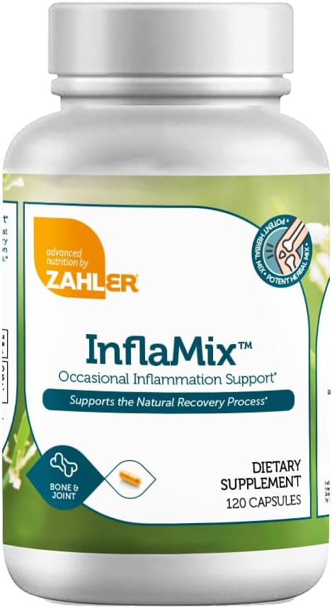 Zahler InflaMix, Turmeric and More, Supports Healthy Inflammatory Response, 360 Capsules.