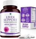 Liver Support - Detox & Cleanse συμπλήρωμα (Vegetarian) - Advanced Natural Liver Health Formula που συνδυάζει milk Thistle, Selenium, Turmeric Curcumin, Vitamin B12, Vitamin C, Alpha Lipoic Acid, N Acetyl Cysteine, Magnesium, Taurine, and More - 30 Day Supply