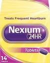 Nexium 24HR Delayed Release Heartburn Relief Tablets, Esomeprazole Magnesium Acid Reducer, 20 mg, 14 Count