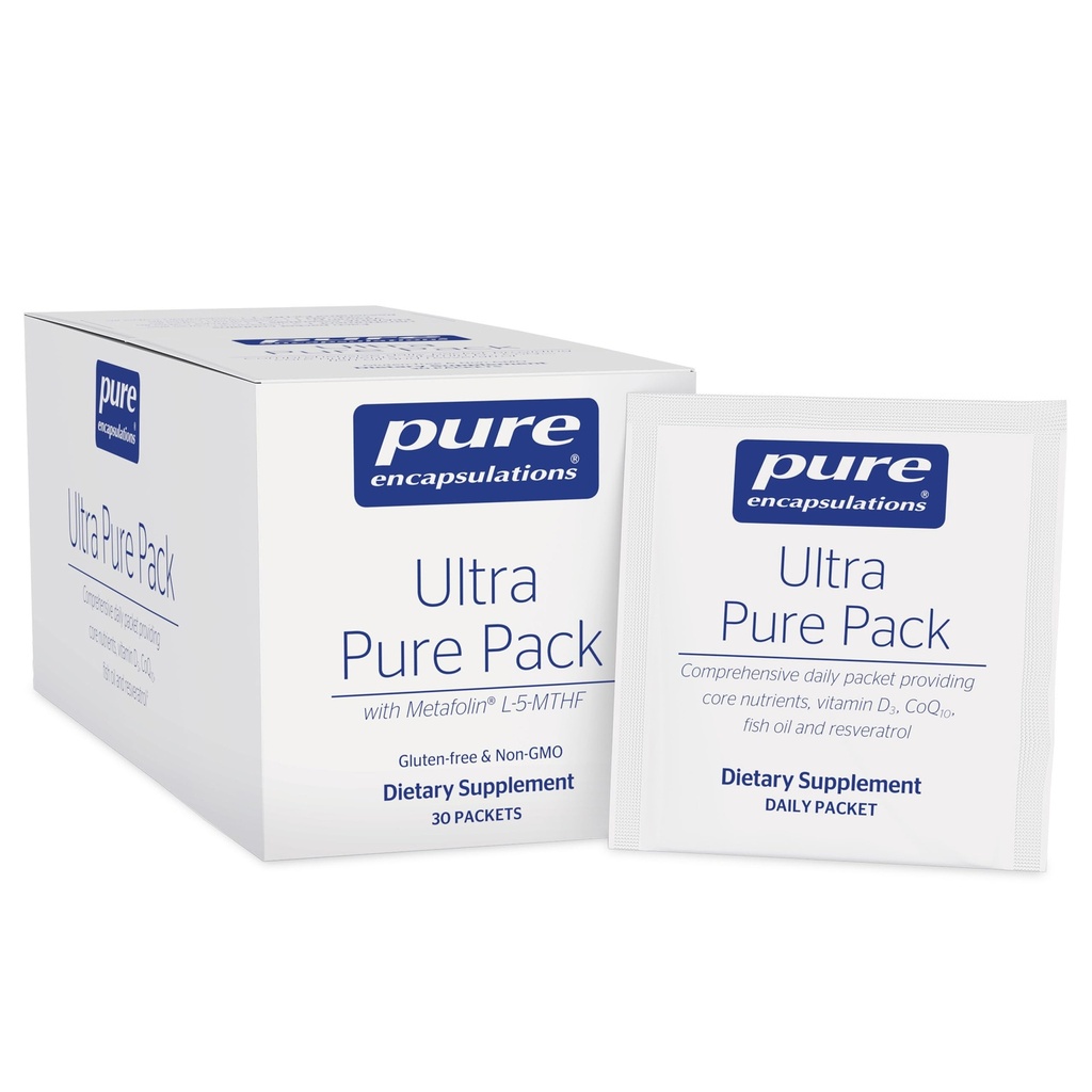 Pure Encapsulations Ultra Pure Pack - Daily Comprehensive Multivitamins - Supports Well-Being* - με συνένζυμο Q10, βιταμίνη C & More - Μη ΓΤΟ - 30 πακέτα