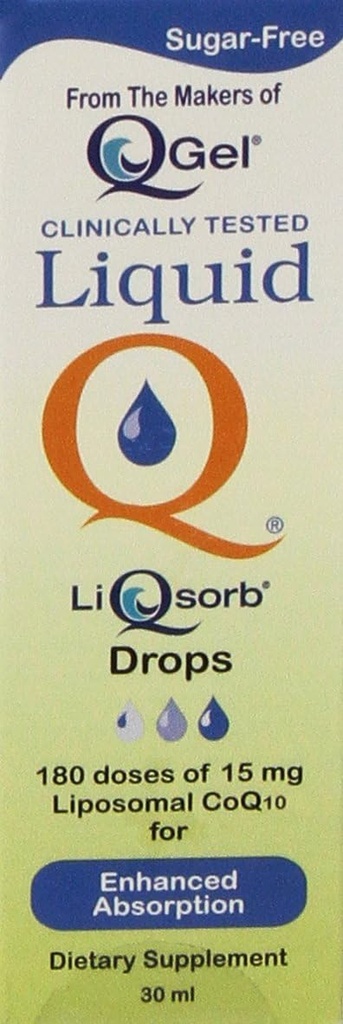 Υγρές σταγόνες Q® LiQsorb® Liposomal CoQ10 (Μη αρωματισμένες, χωρίς ζάχαρη, μη ΓΤΟ) 30ml