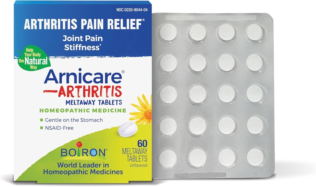 Boiron Arnicare Arthritis Tablets for Arthritis Pain Relief, Joint Soreness, and Rheumatic Pain - 60 Count