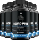 Neuro Plus Brain Supplement, NeuroPlus for Memory Formula, Nero Plus PQQ to Reduce The Negative Effects of Brain Fog, Neuro+ Cognitive Function, Nuero Plus Reviews (5 Pack - 300 Capsules)