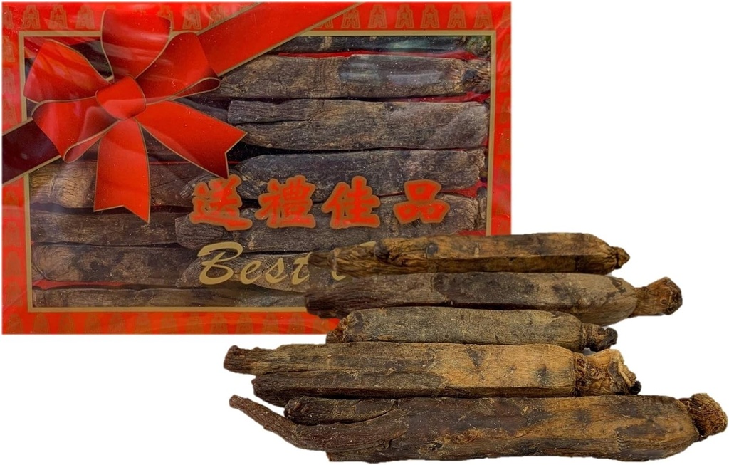 Dried Panax Red Ginseng Root, 6 Years Premium Grade (Root 8oz.)