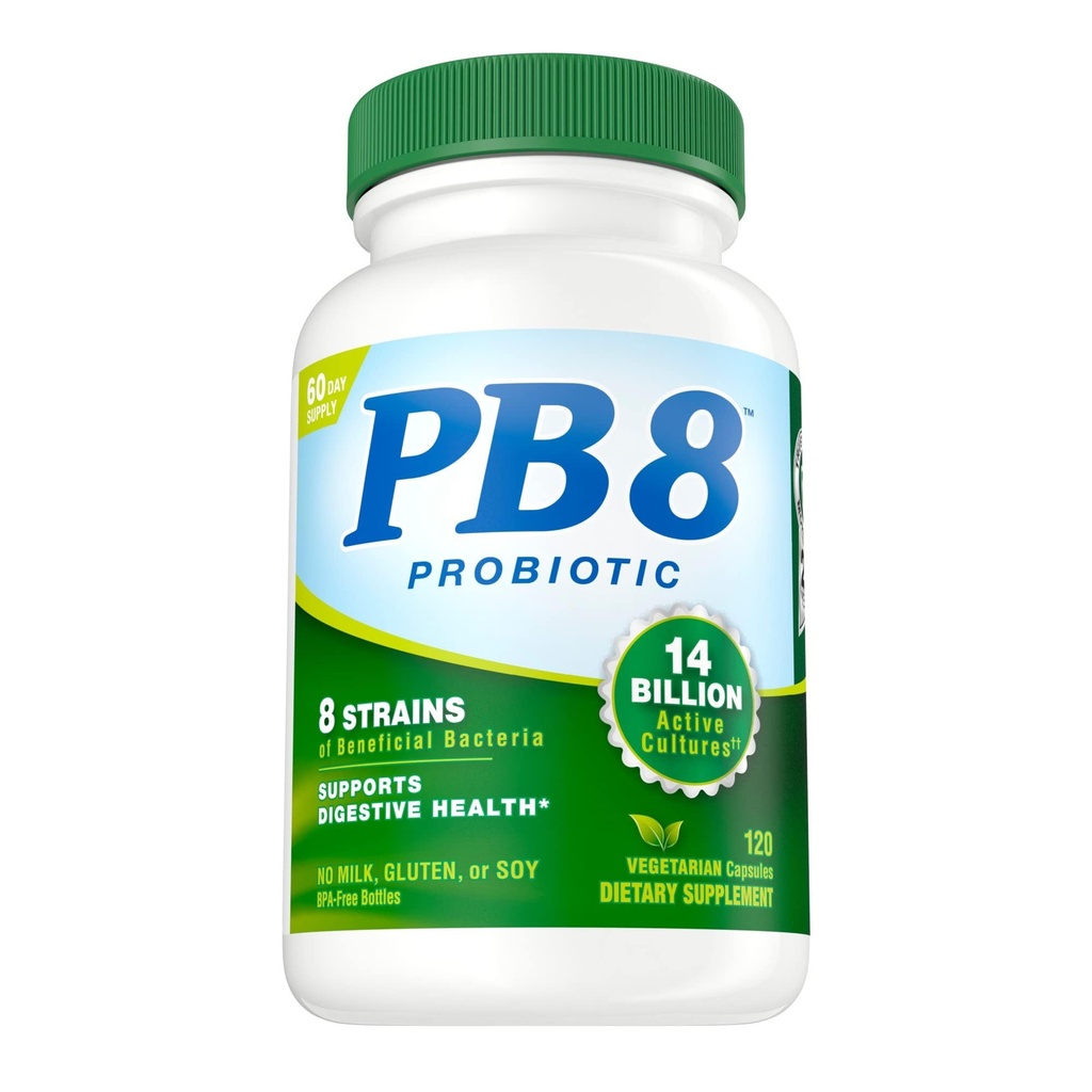 Διατροφή τώρα PB 8 Probiotic Acidophilus για τη ζωή * χορτοφαγικό συμπλήρωμα διατροφής για άνδρες και γυναίκες, 120 Count