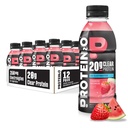 Protein2o Ενυδάτωση Ποτό - 2-σε-1 Liquid Clear Whey Protein Isolate and Electrolyte Drink - 20g Πρωτεΐνη, Βιταμίνες B5, B6 - Ανάκτηση μετά την προπόνηση - 16.9 Fl Oz - 12 Count Strawberry Watermelon