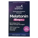 Sleep Soundly Melatonin 10mg, Fast Acting, Extended Release Sleep Formula, 60 μερίδες, Blue