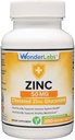 Wonder Laboratories Chelated Zinc Gluconate 50 mg - Υποστηρίζει το υγιές δέρμα, το ανοσοποιητικό σύστημα, την ανάπτυξη κυττάρων και περισσότερα - 200 χορτοφαγικά δισκία