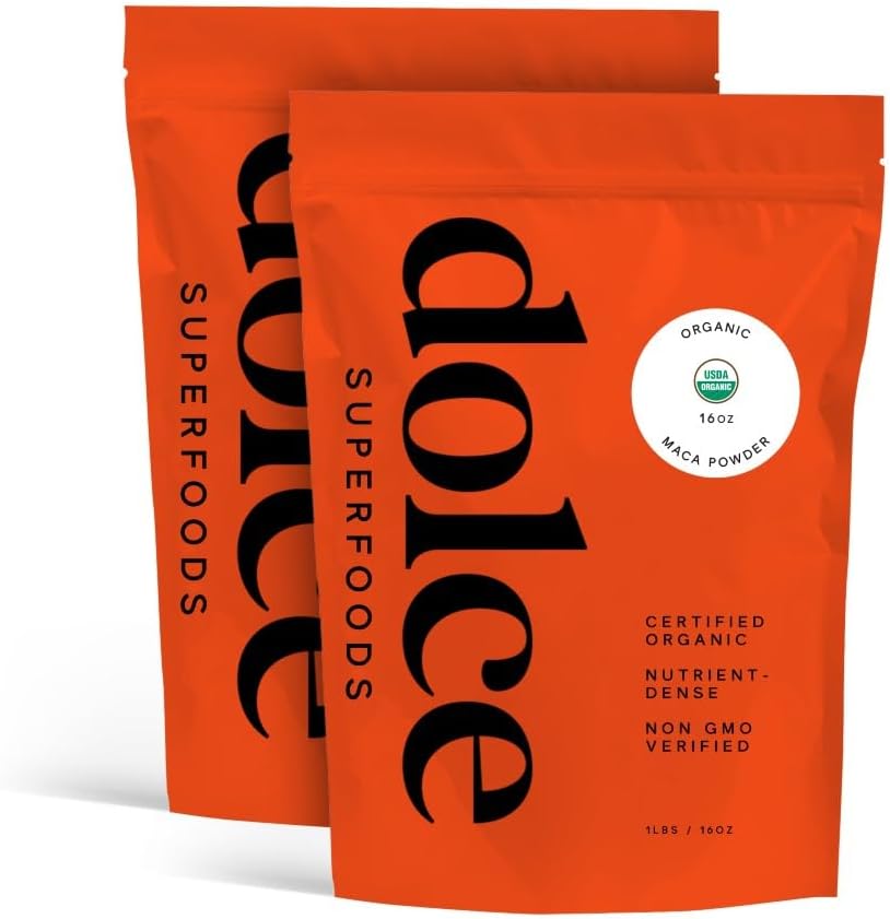 Maca Powder for Pre workout, Mus Recovery - Energy Drink Powder for Smoothies, Coffee - Πλούσιο σε Αντιοξειδωτικά - Υποστηρίζει Stamina, αντοχή & ανοσοποιητικό σύστημα - Maca Root Extract Supplement (Pack of 2)