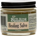 Birth Song Botanicals Herbal Healing Salve First Aid Ointment, Herbal Skin Irritations Salve, 1.5oz Jar