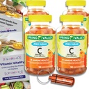 Choice Bundle Spring Valley Zero Sugar Vitamin C Gummies Συμπλήρωμα διατροφής 250 mg 120 Ct 4 pk (480 Total) + Vitamin Guide & Pill Container (6 Προϊόντα)!