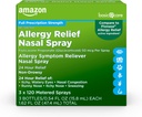   Basic Care 24-Hour Allergy Relief Nasal Spray, Fluticasone Propionate (Glucocorticoid), 50 mcg, Full Prescription Strength, Non-Drowsy, 1.62 fl oz 0.54 fl oz (Pack of 3)