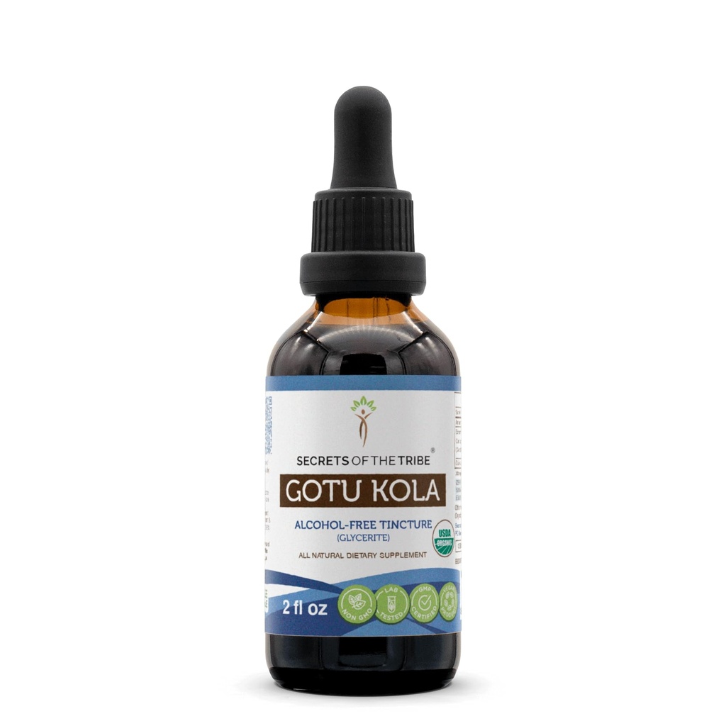 Μυστικά της φυλής Gotu Kola USDA Organic 