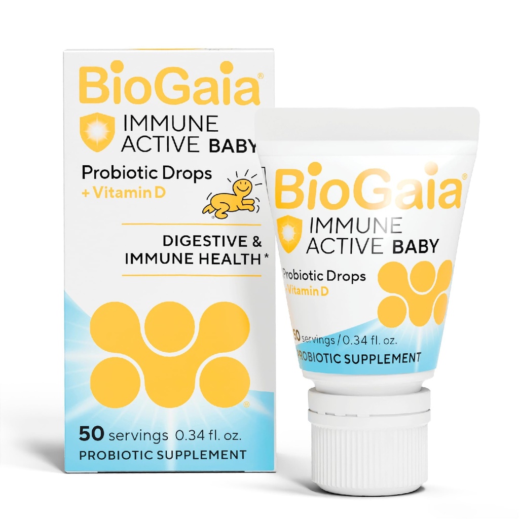 BioGaia Immune Active Baby Probiotic Drops + Βιταμίνη D 