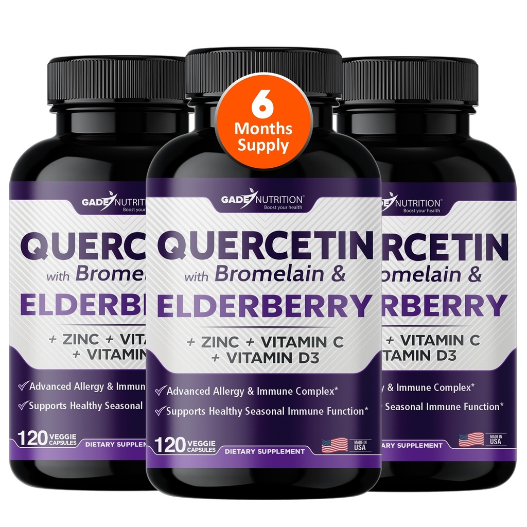 Gade Nutrition Quercetin με Bromelain & Elderberry 