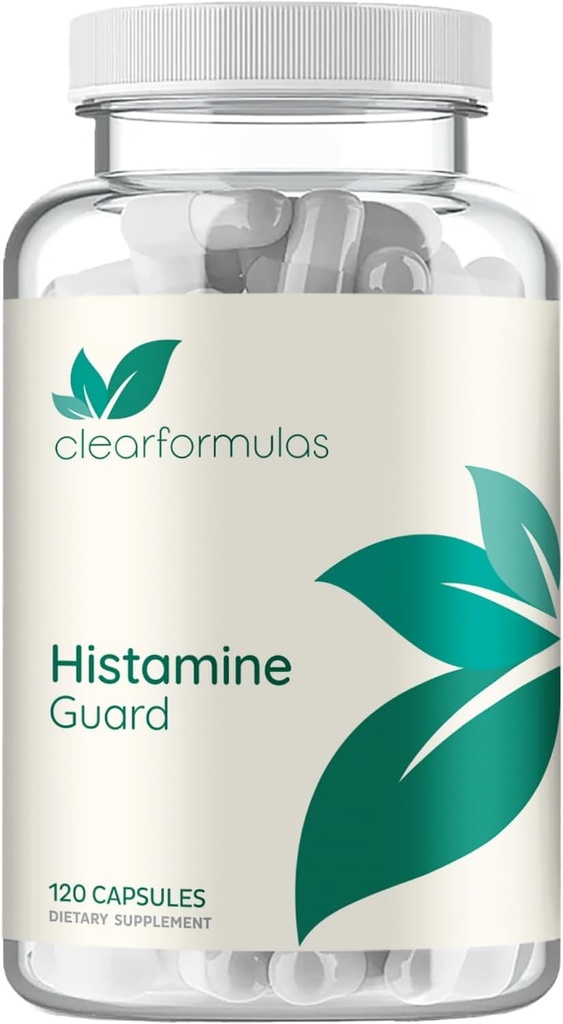 Histamine Guard Immune Support Supplement - Herbal Sinus Αναπνευστική και Ανοσία Υποστήριξη Histamine Blocker με Stinging Nattle Vitamin C Bromelain και Quercetin Complex - Μη-Νύχτα (120 Κάψουλες)
