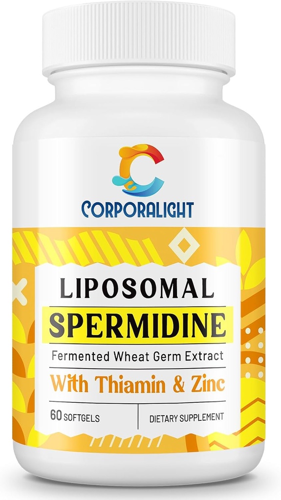 30mg Spermidine συμπλήρωμα για άνδρες και γυναίκες, υψηλής απορρόφησης, πιο ισχυρό από Spermidine 3HCL - για κυτταρική ανανέωση, μακροζωία & Γνωστικό, ζελέ σίτου, καθαρό & φυσικό, 60 Softgels