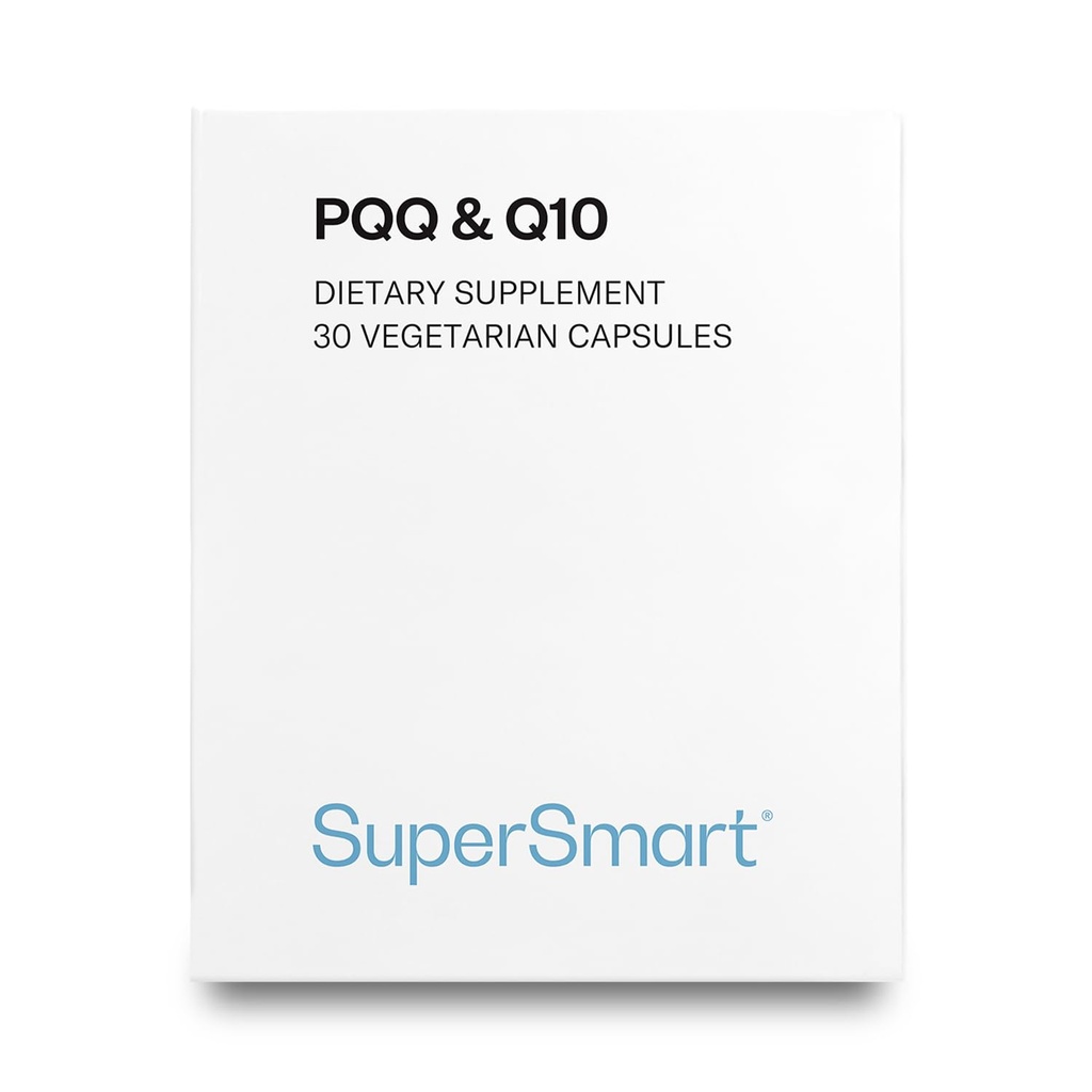 Supersmart - PQQ & Q10 (CoQ10) - Ισχυρό Αντιοξειδωτικό Χρησιμοποιείται για την προστασία των μιτοχόνδριων Μέχρι 20% για γήρανση κυττάρων 