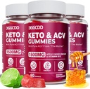 (3 Pack) Keto ACV Gummies Extreme 1500MG Keto Gummies Apple Cider Vinegar Formed with Pomegranate Beet Buice Powder B12 Vegan Non GMO 180 Gummys