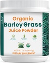 Teaveli Organic Barley Grass Juice Powder-Αναπτύσσεται και συγκομίζεται στο γονιμοποιημένο έδαφος της Γιούτα - 16 ουγγιά (454 γραμμάρια)
