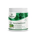 ΒΙΟΔΡΑΣΤΙΚΑ ΦΥΤΑ: Berry Good Greens - Superfood Powder - 30 Μερίδες - 100% USDA Organic Non-GMO Vegan συμπλήρωμα, βοηθά στην ενίσχυση της ενέργειας, Detox, Υγιής Μεταβολισμός, ολόκληρη διατροφή τροφίμων