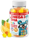 DR. MORITZ Vegan Omega 3 Gummies for Kids and Toddlers (90 Count), Omega 3 Kids Gummies for Brain and Heart Health, No Fish Oil and Glutten Free